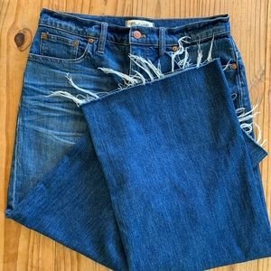 Madewell Size 29 Wide Leg Crop Jeans